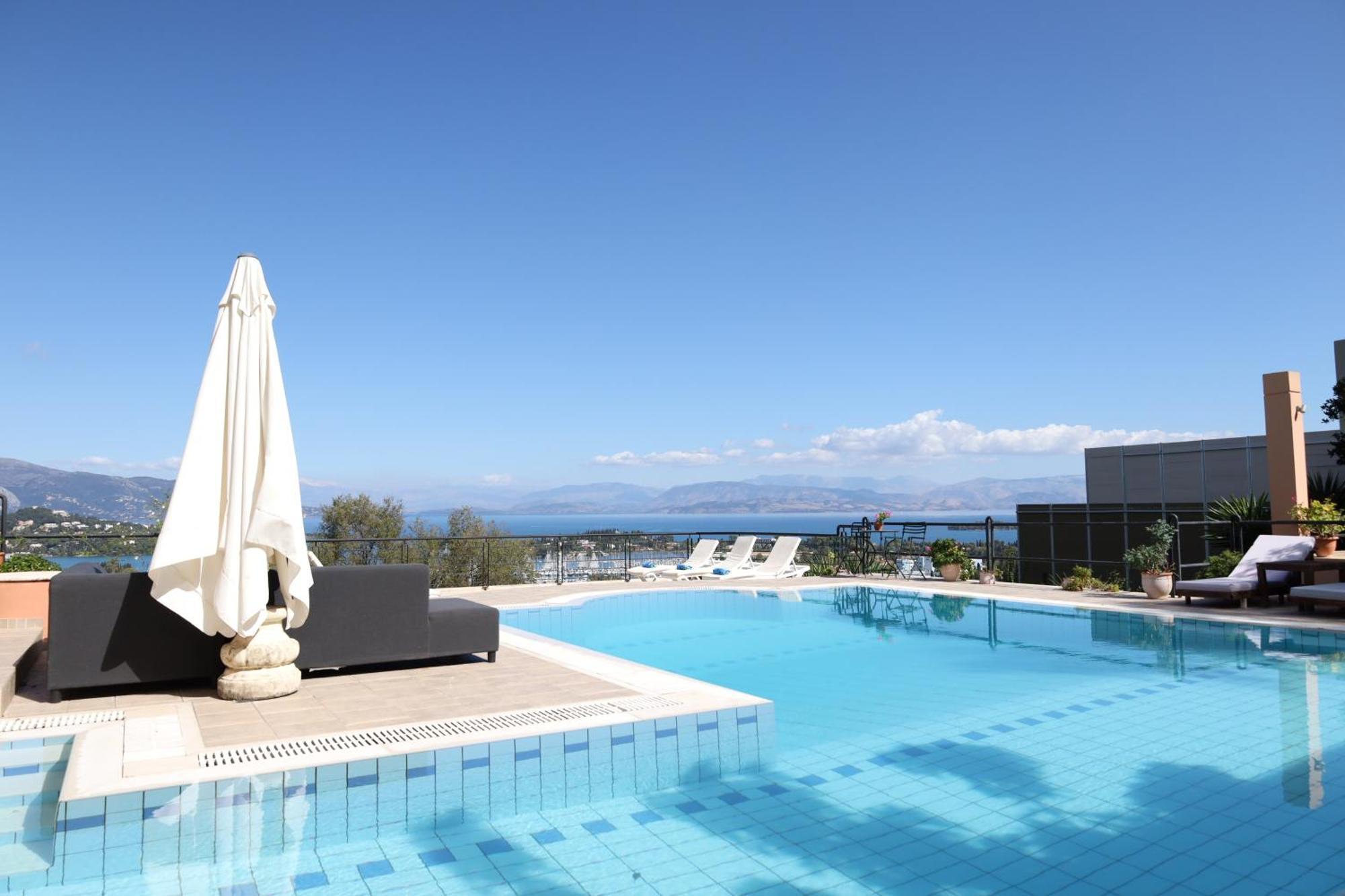 Casa T With Amazing Views In Corfu Villa Kontokali Exteriör bild
