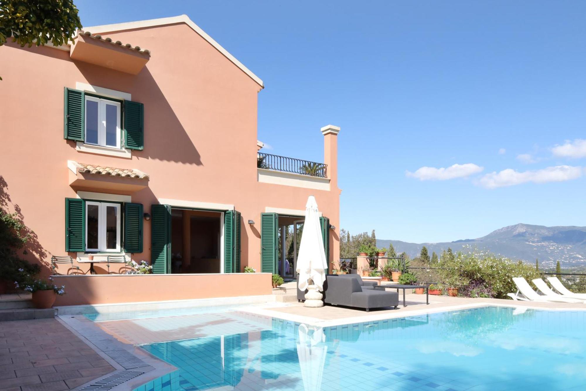 Casa T With Amazing Views In Corfu Villa Kontokali Exteriör bild