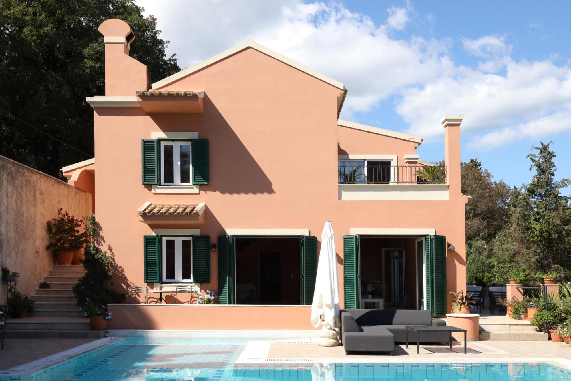 Casa T With Amazing Views In Corfu Villa Kontokali Exteriör bild
